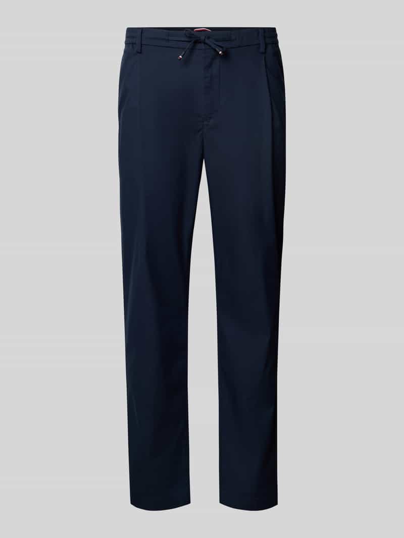 Tommy Hilfiger Tapered fit broek van katoenmix