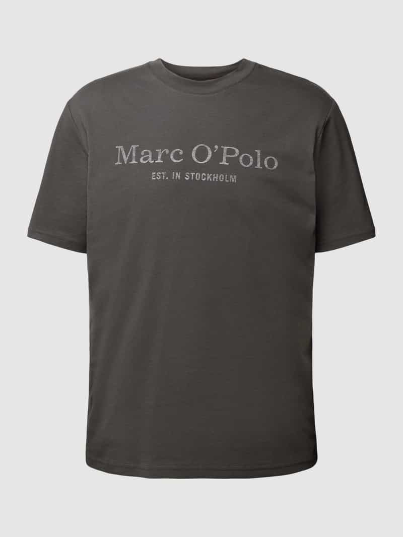 Marc O'Polo T-Shirt Logo Antraciet