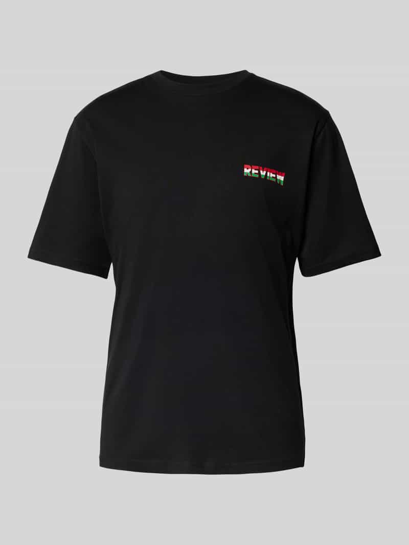 T-shirt met labelprint