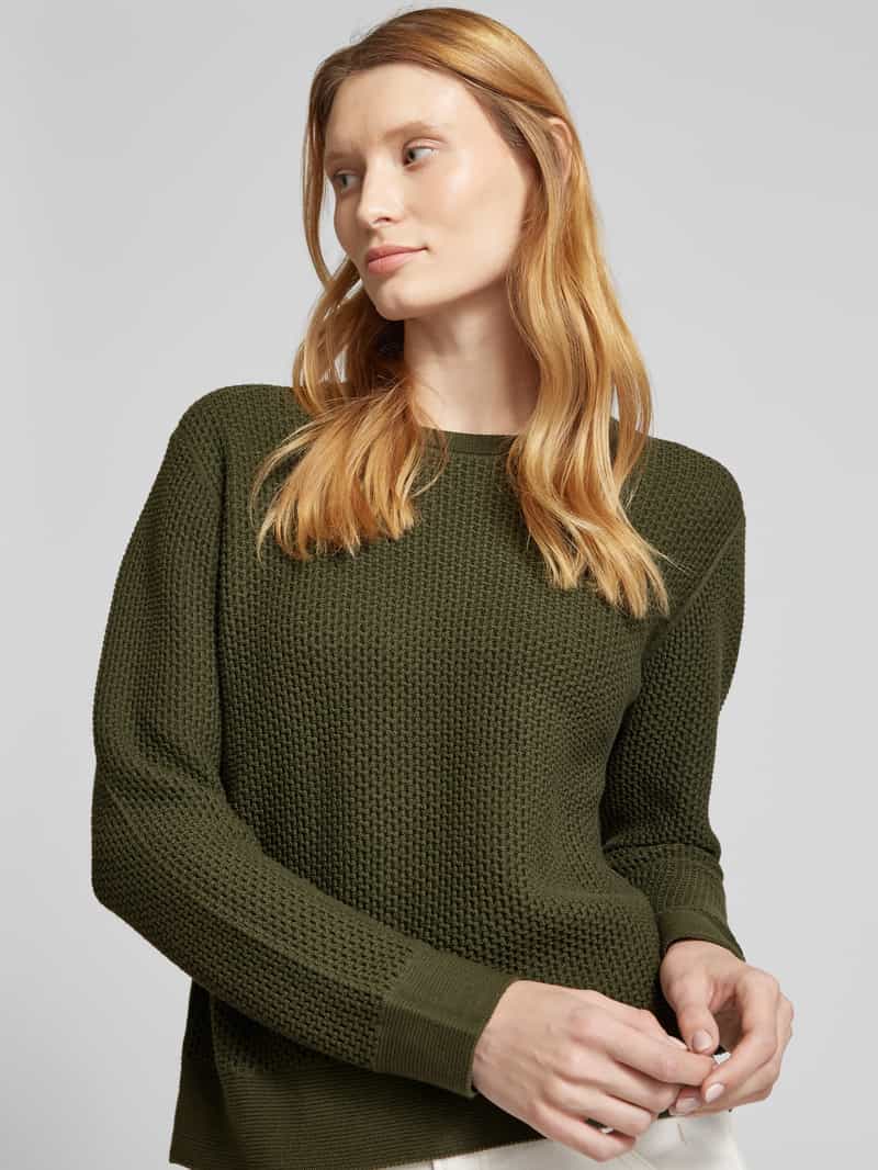 Tom Tailor Regular fit gebreide pullover van zuiver katoen
