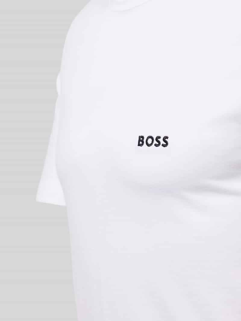 Boss T-shirt met labelprint in een set van 3 stuks