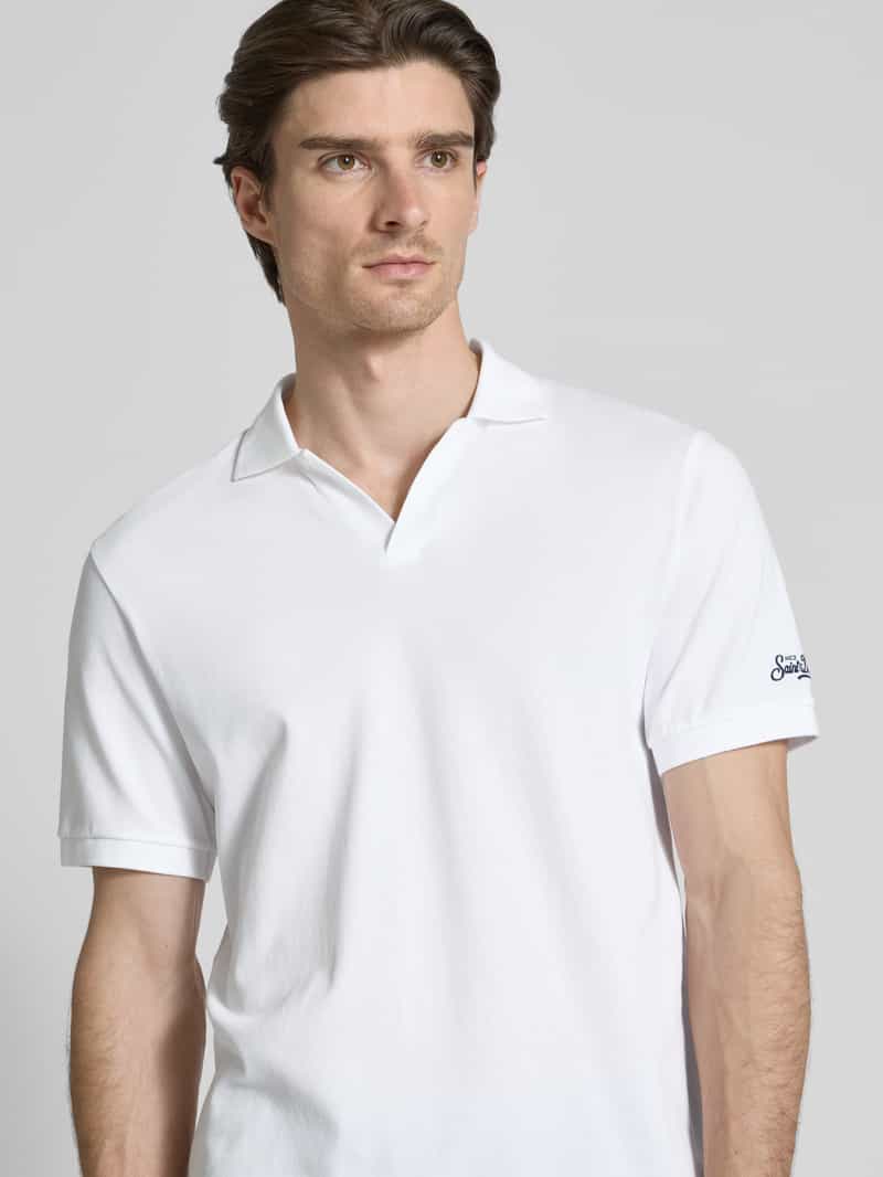 MC2 Saint Barth Regular fit poloshirt met V-hals model 'CHARLES'