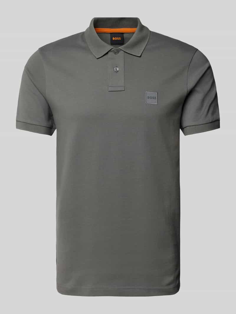 Boss Orange Poloshirt met korte knoopsluiting