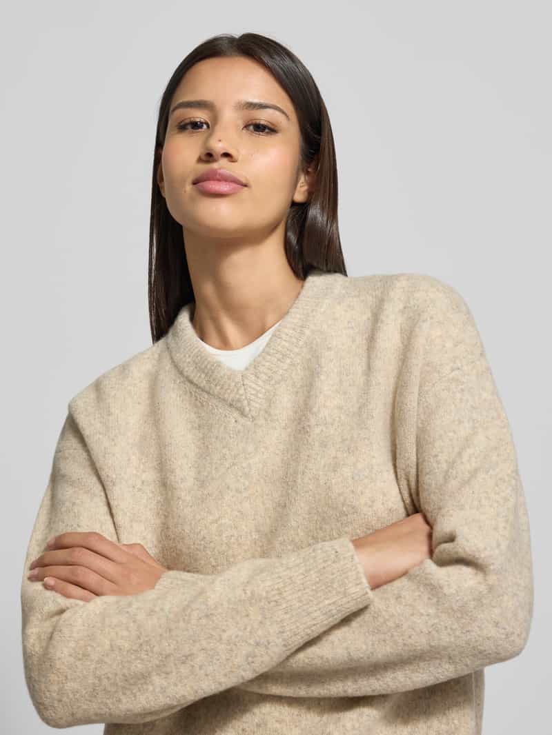 Samsøe Gebreide pullover met ribboorden model 'SAMELODY'