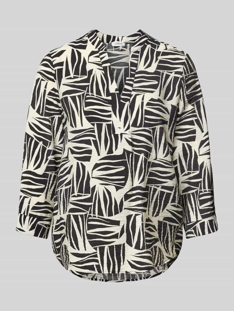 s.Oliver RED LABEL Regular fit blouseshirt van viscosemix