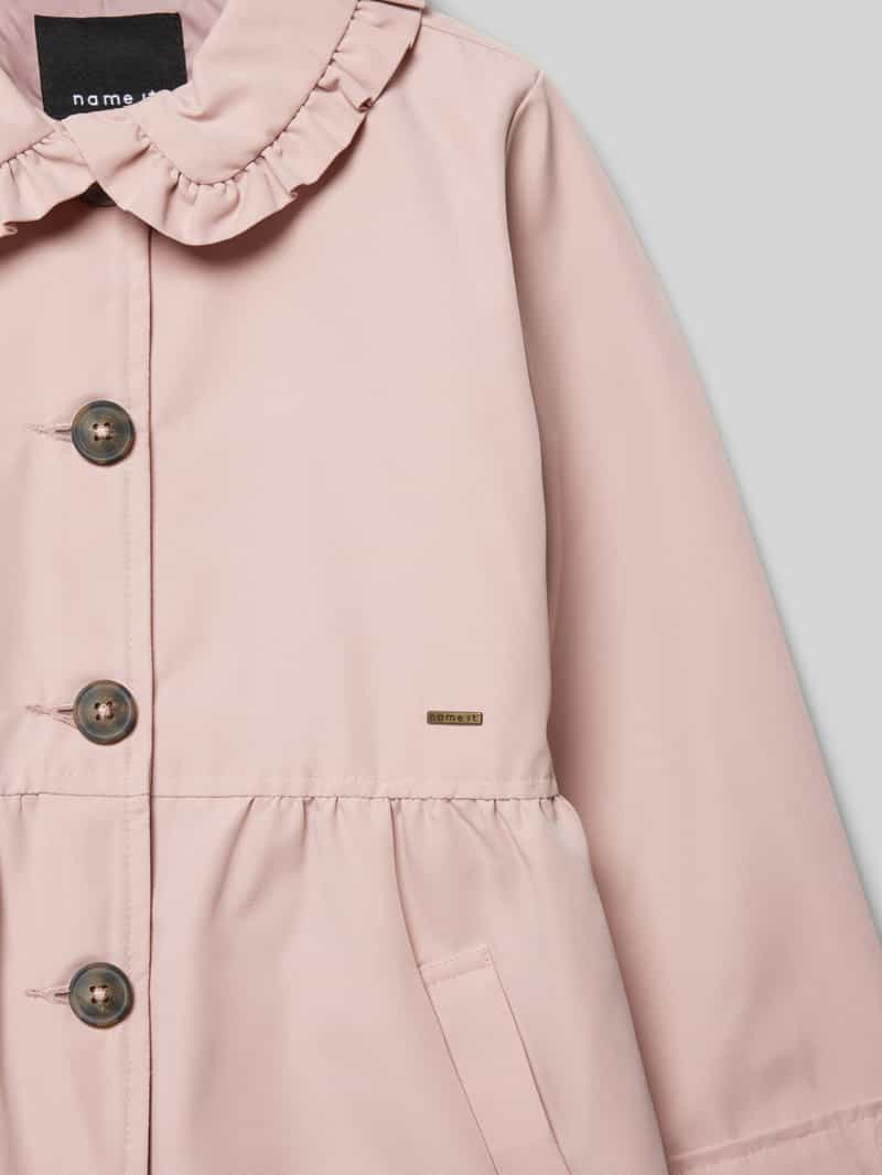 name it Trenchcoat met strookzakken model 'MADELIN'