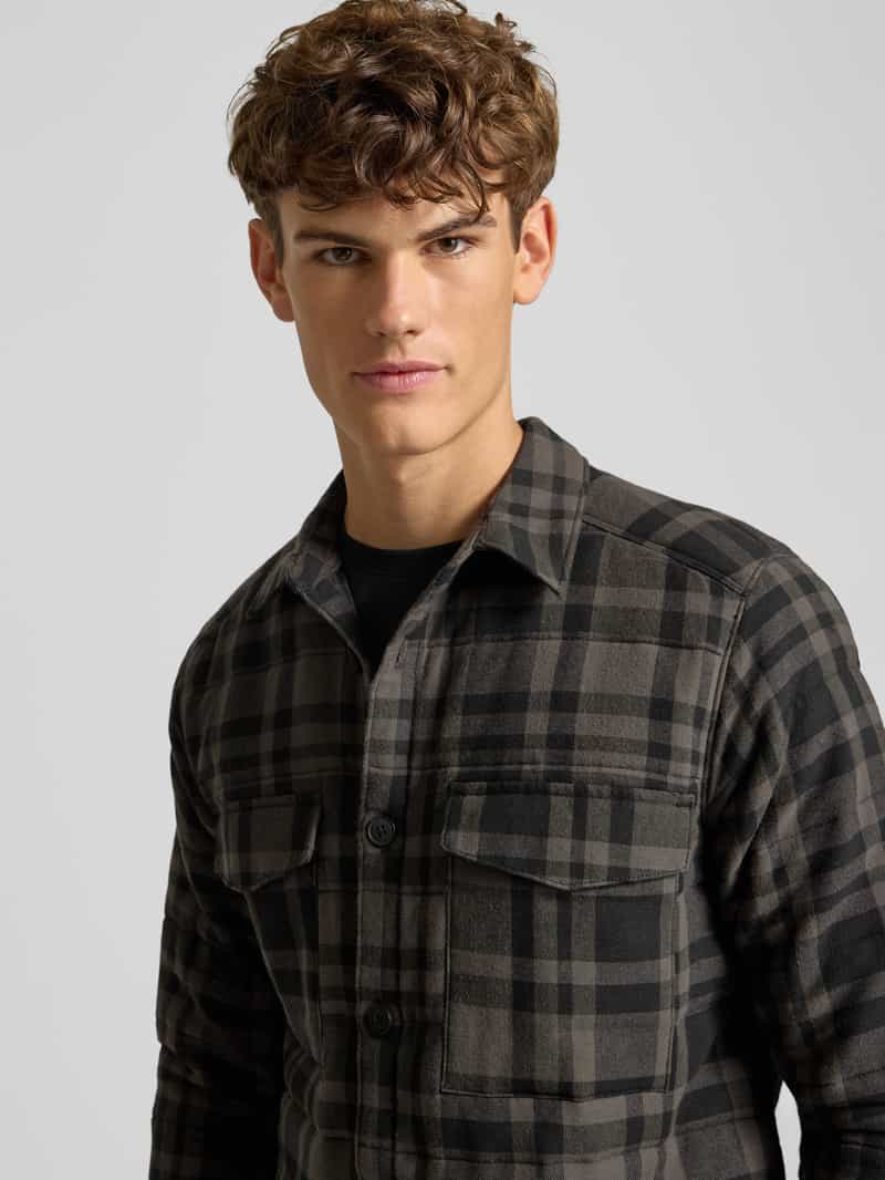 Only & Sons Regular fit overhemdjack van puur katoen model 'GUDMUND'