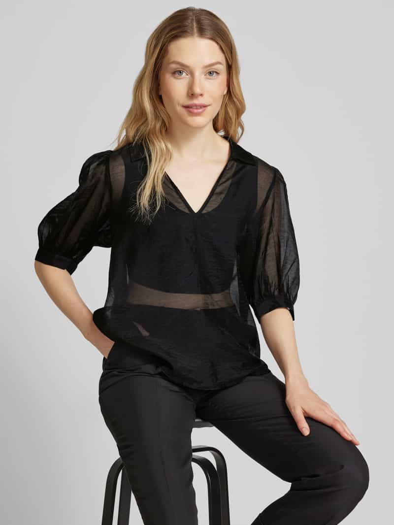 Jake*s Collection Blouseshirt met V-hals