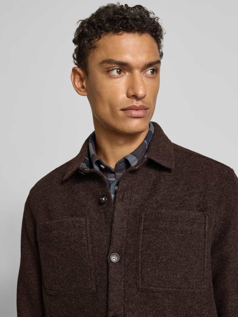 Barbour Regular fit overhemdjack met wol model 'MARLOW'