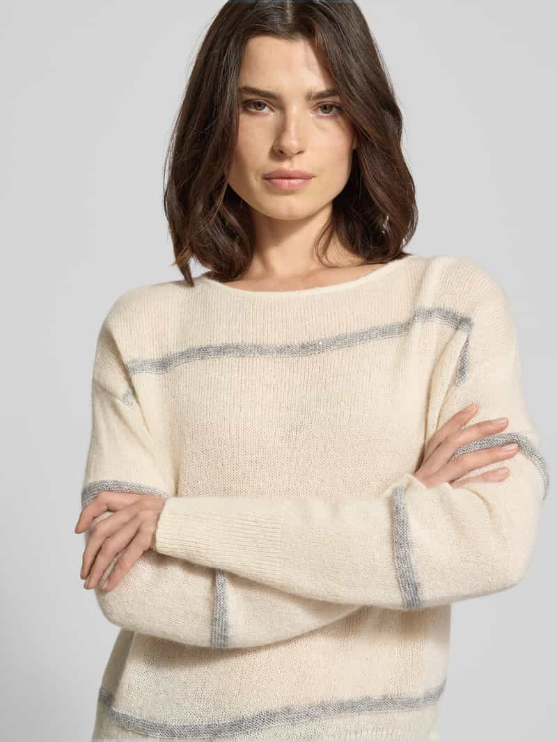 BRAX Gebreide pullover met labeldetail model 'LISA'