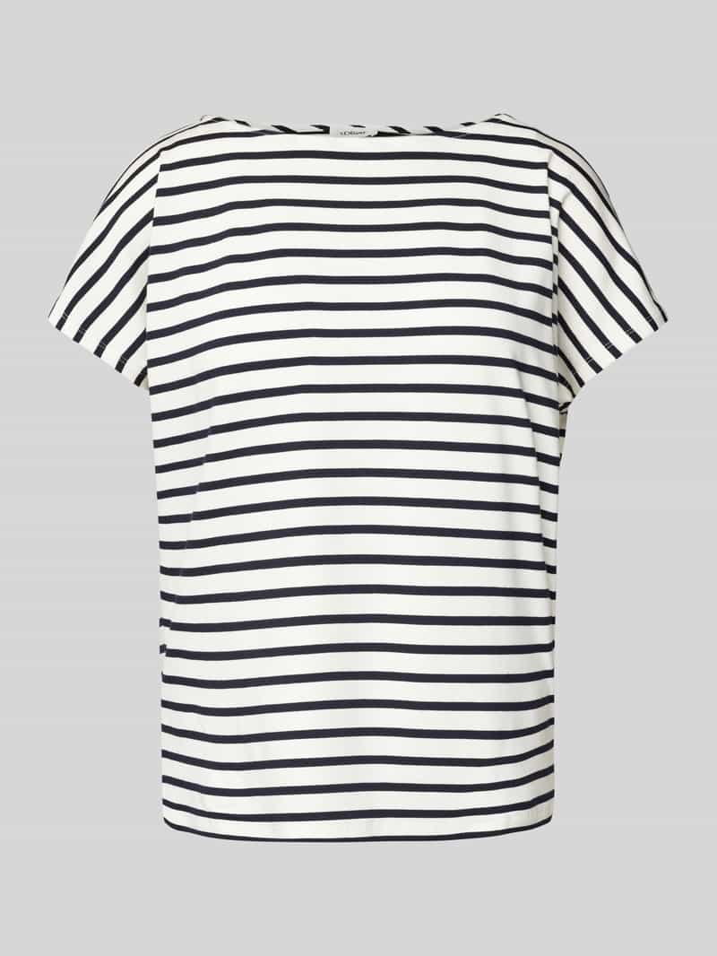 s.Oliver RED LABEL Relaxed fit T-shirt in mix van viscose en elastaan