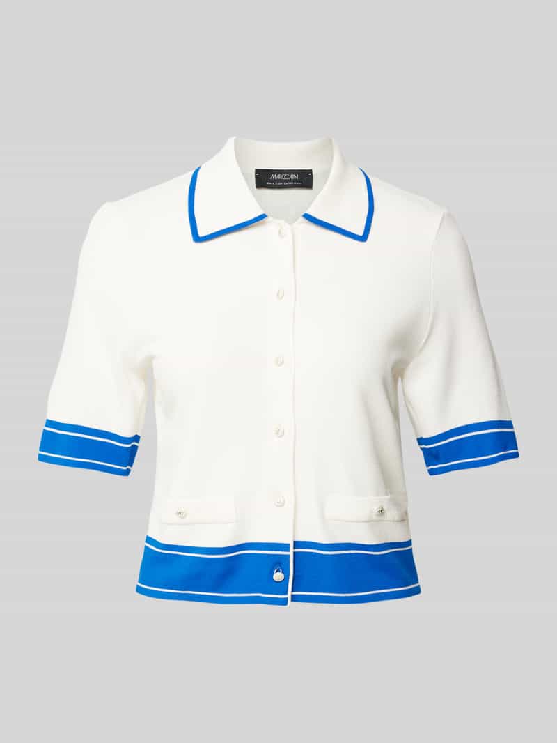 Marc Cain Cardigan van viscosemix met 1 2-mouwen