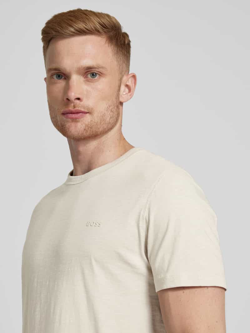 Boss Orange T-shirt met labelprint model 'Tegood'