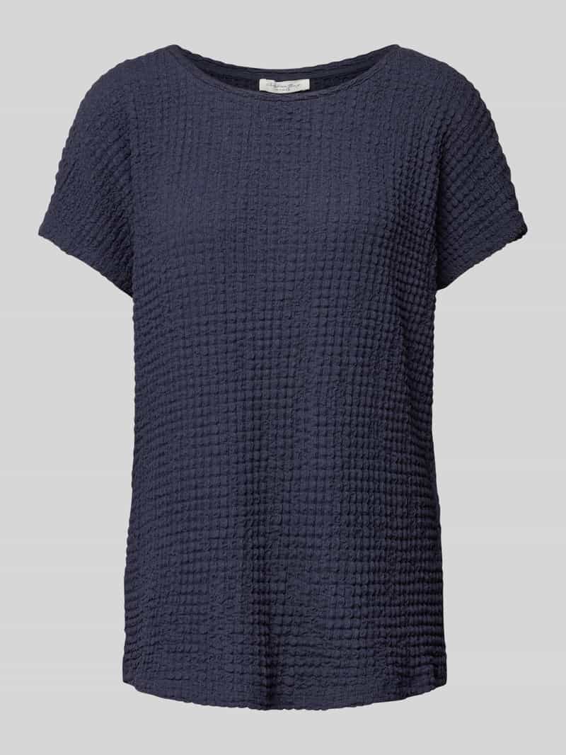 Christian Berg Woman T-shirt met geribde ronde hals