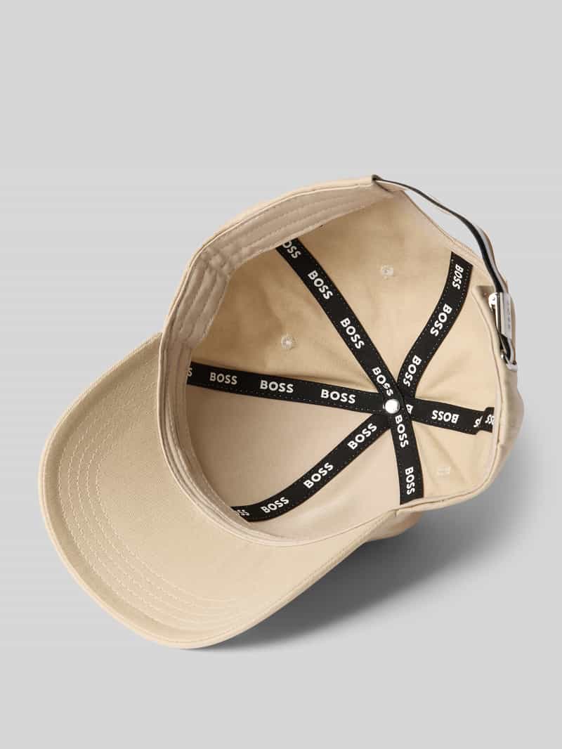 Boss Baseballpet met labeldetail