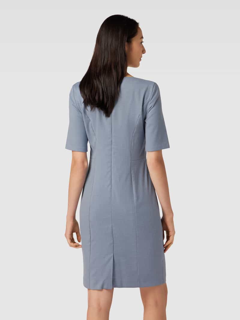 Knielange jurk met structuurmotief Christian Berg Woman Selection