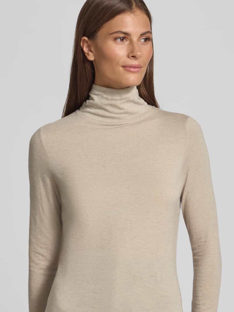 LUISA CERANO Shirt met lange mouwen van lyocellmix met col