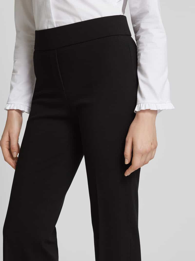 SEDUCTIVE Straight leg stoffen broek met elastische band model 'NANOU'