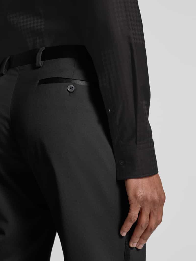 HUGO Slim fit zakelijk overhemd met kentkraag