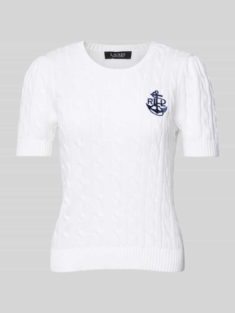 Lauren Ralph Lauren Gebreide pullover met labelstitching model 'TARJYLL'