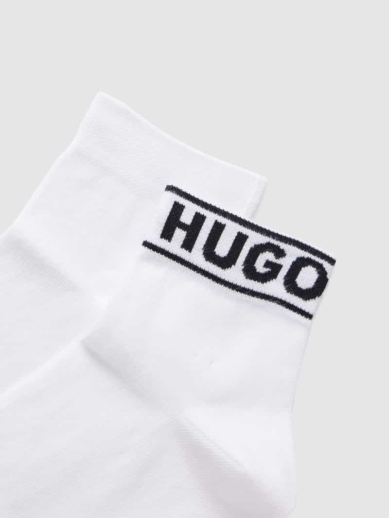 HUGO Sokken met labelprint in een set van 2 paar