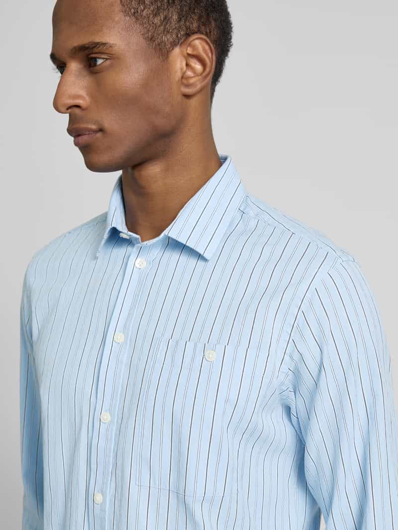 casual friday Regular fit vrijetijdsoverhemd met borstzak model 'FREDDI'