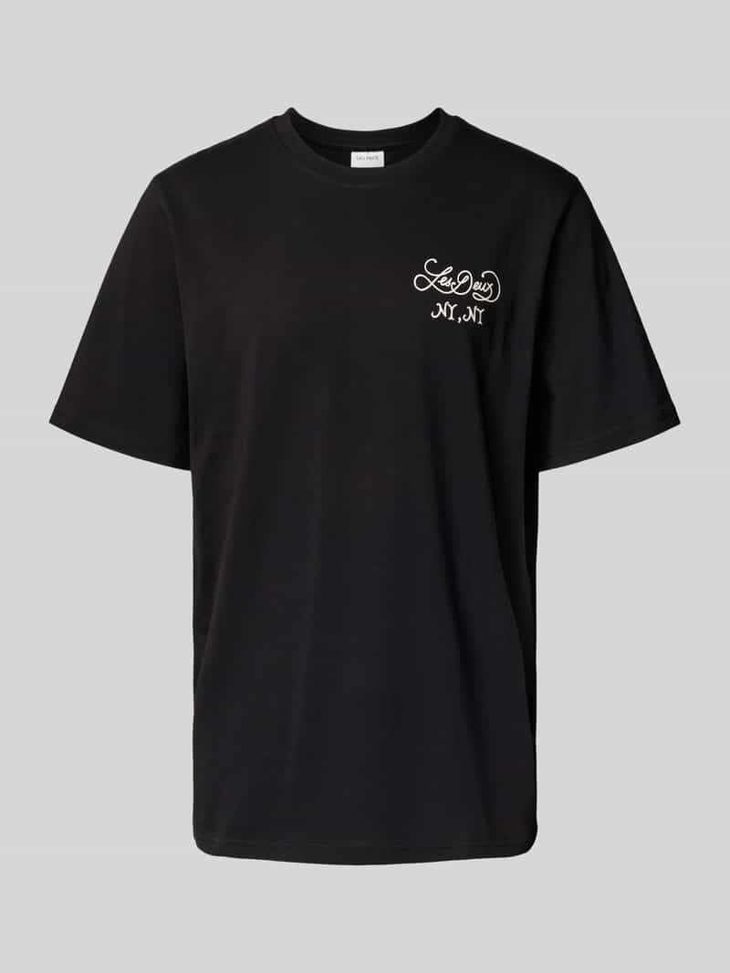 Les Deux T-shirt met ronde hals model 'Orchard'
