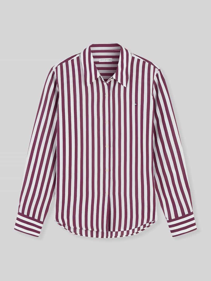 Tommy Hilfiger blouse met lange mouwen met streepmotief