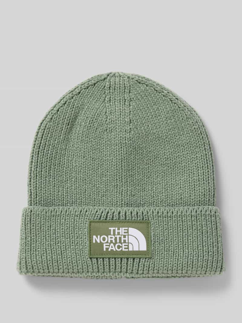 The North Face Beanie in gebreide look met logopatch model 'Box'
