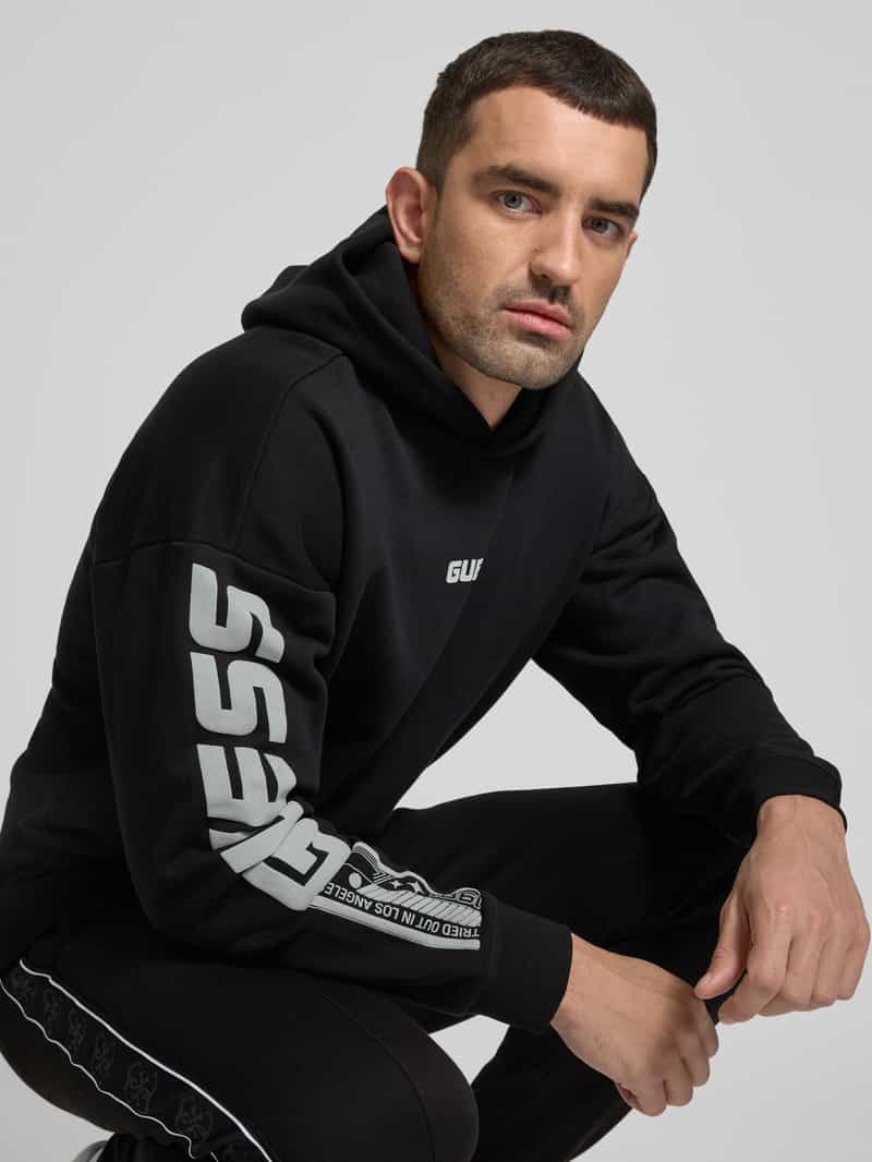 Guess Activewear Hoodie met labeldetail model 'DALIM'