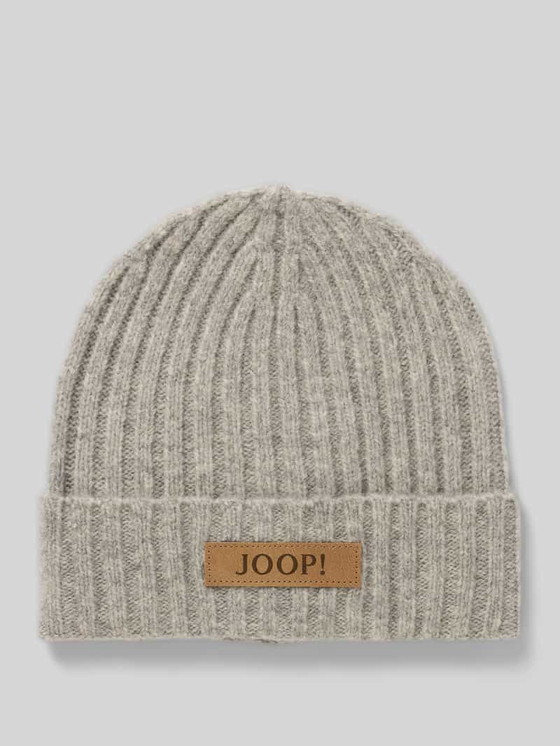 Joop! Beanie met labeldetail model 'Aiana'