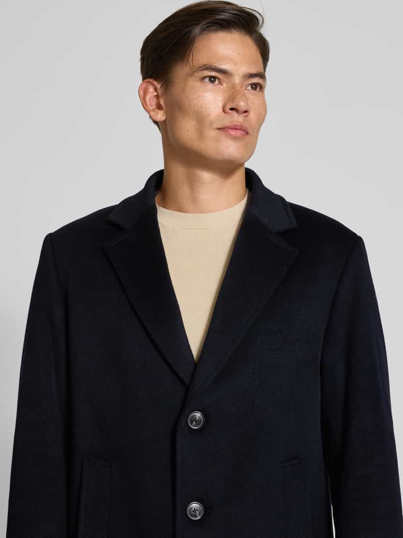 JOOP! Collection Lange wollen jas in dubbele-laagjeslook model 'Morris'