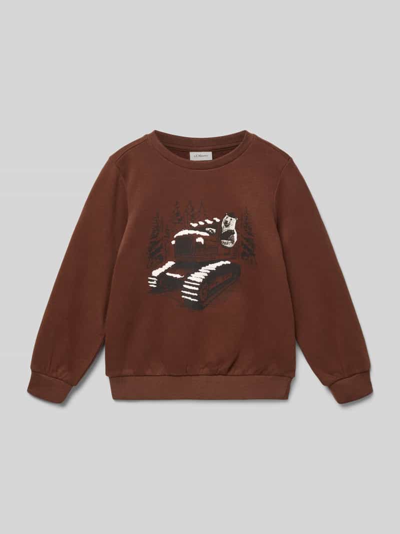 s.Oliver RED LABEL Regular fit pullover van katoenmix