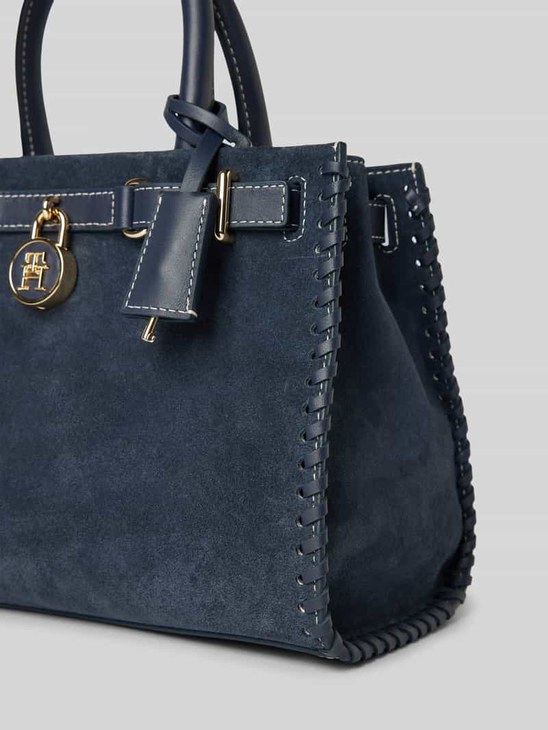 Tommy Hilfiger Tote bag van echt suède