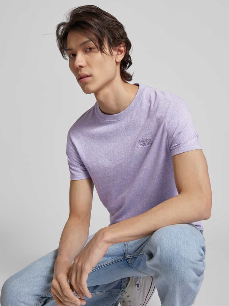 Superdry T-shirt in gemêleerde look model 'Vintage Logo'