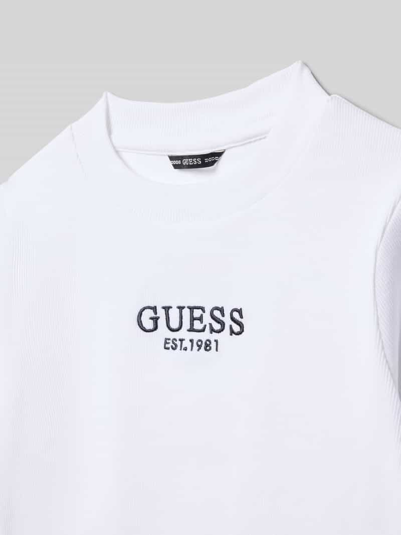 Guess Shirt met lange mouwen en labelstitching
