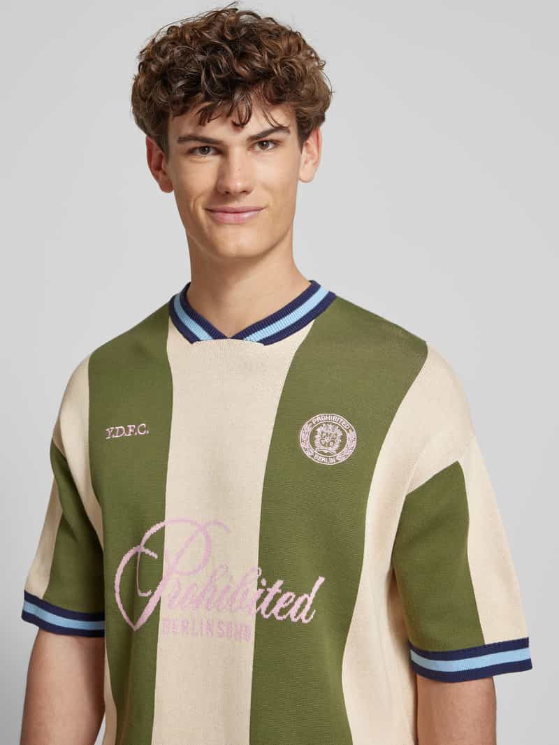 PROHIBITED Gebreid shirt met ronde hals