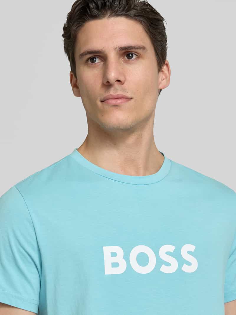 Boss T-shirt met labelprint