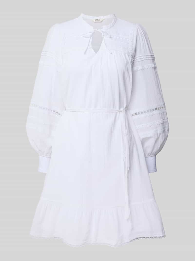 Only Relaxed fit mousseline jurk van zuiver katoen model 'VERA'