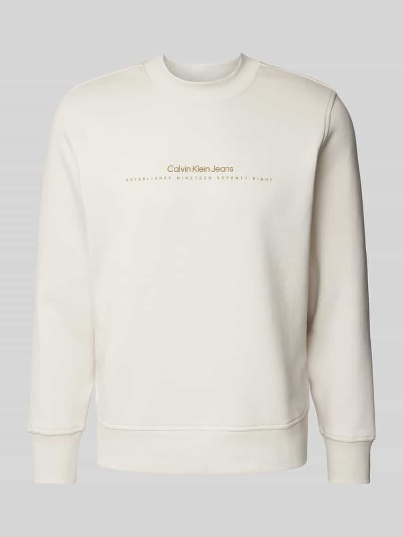 Calvin Klein Jeans Sweatshirt met labelprint