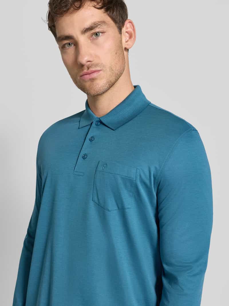 Bugatti Poloshirt met labelstitching