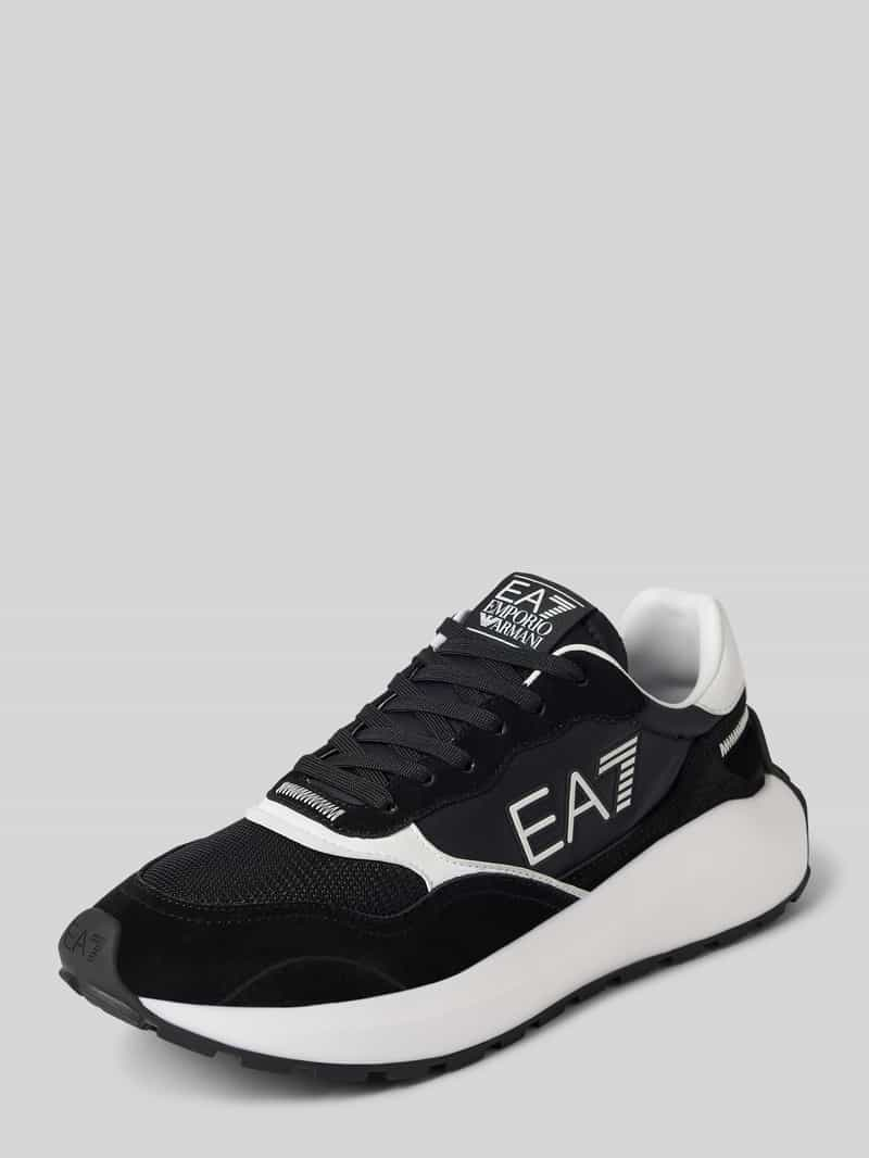 EA7 Emporio Armani Sneakers met contrastgarnering, model 'WADER'