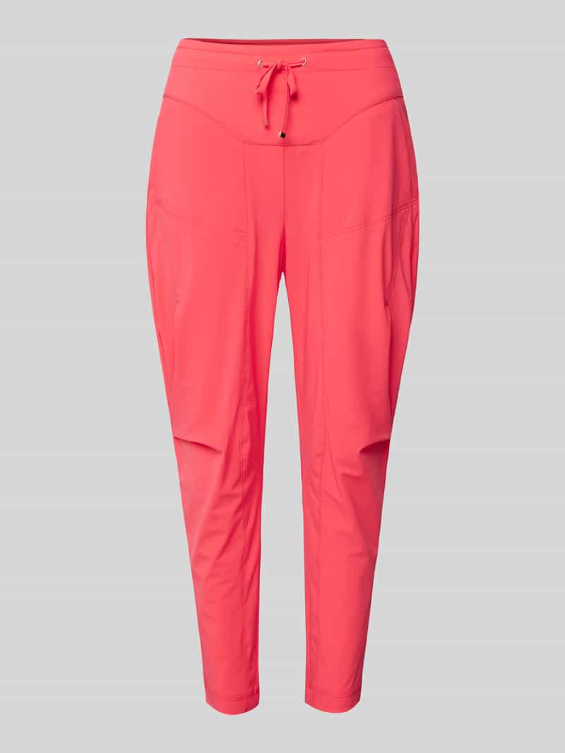 RAFFAELLO ROSSI Tapered fit stoffen broek met tunnelkoord model 'GIRA'