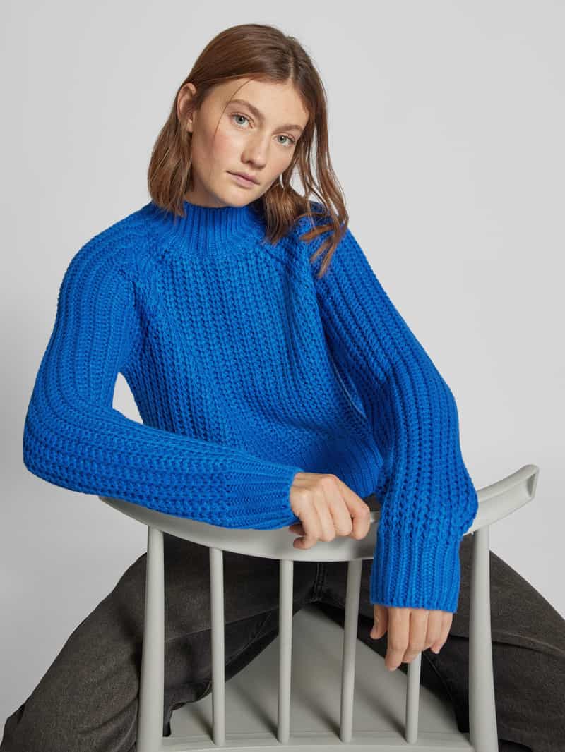 Noisy May Gebreide pullover met ribboorden model 'TESSA'