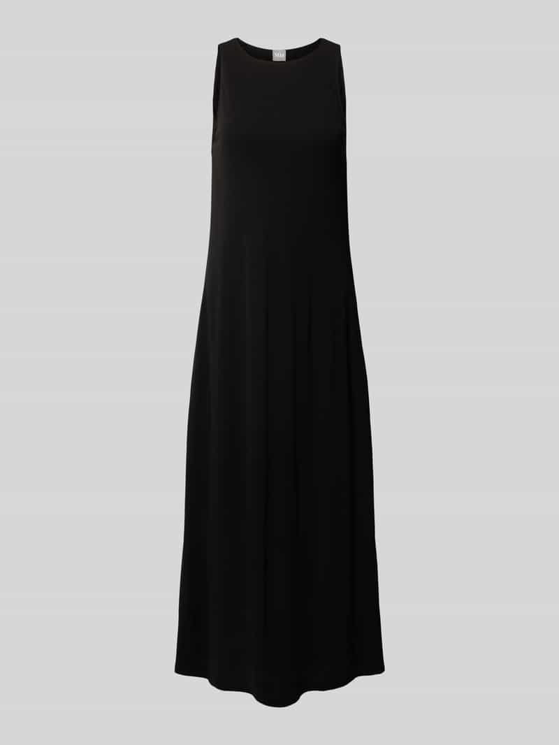 MM Maxi-jurk met ronde hals model 'ACCENTO'