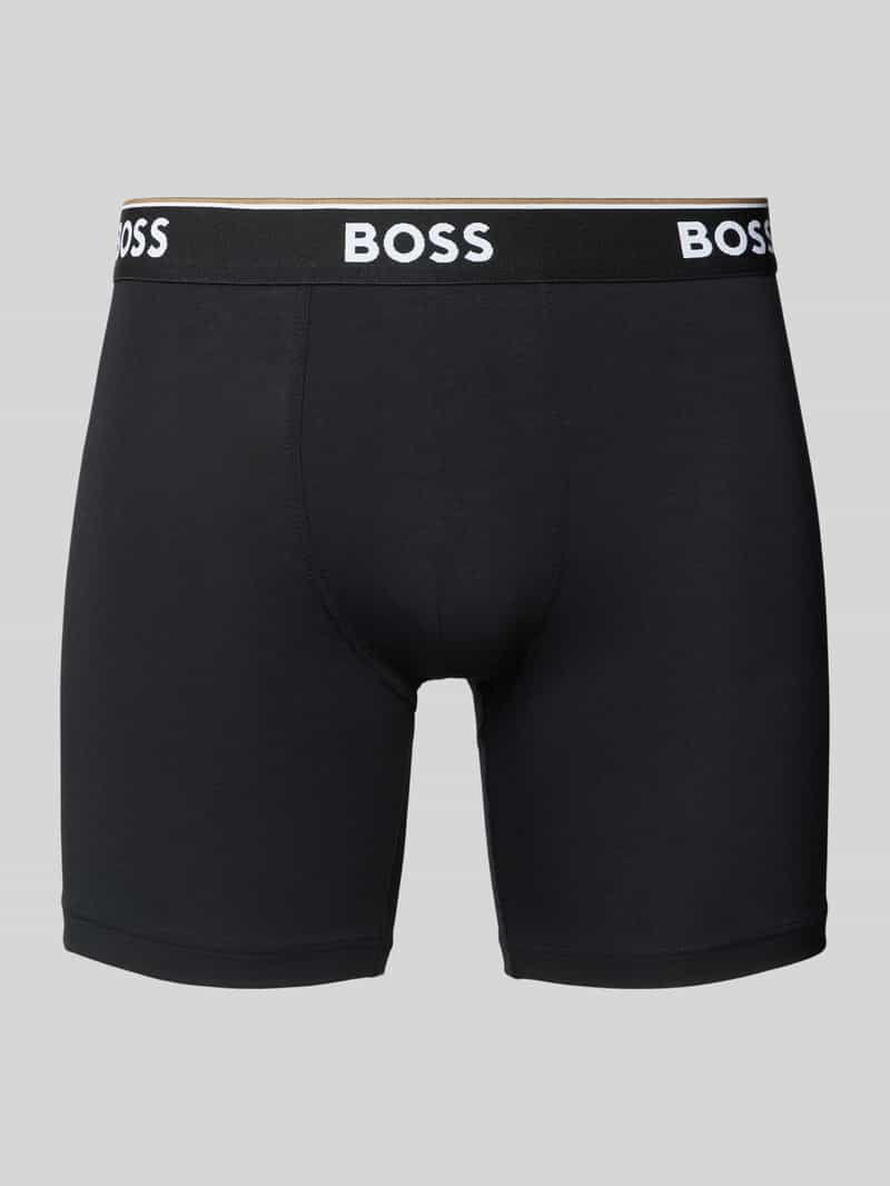 Boss Boxershort met elastische logoband in een set van 3 stuks