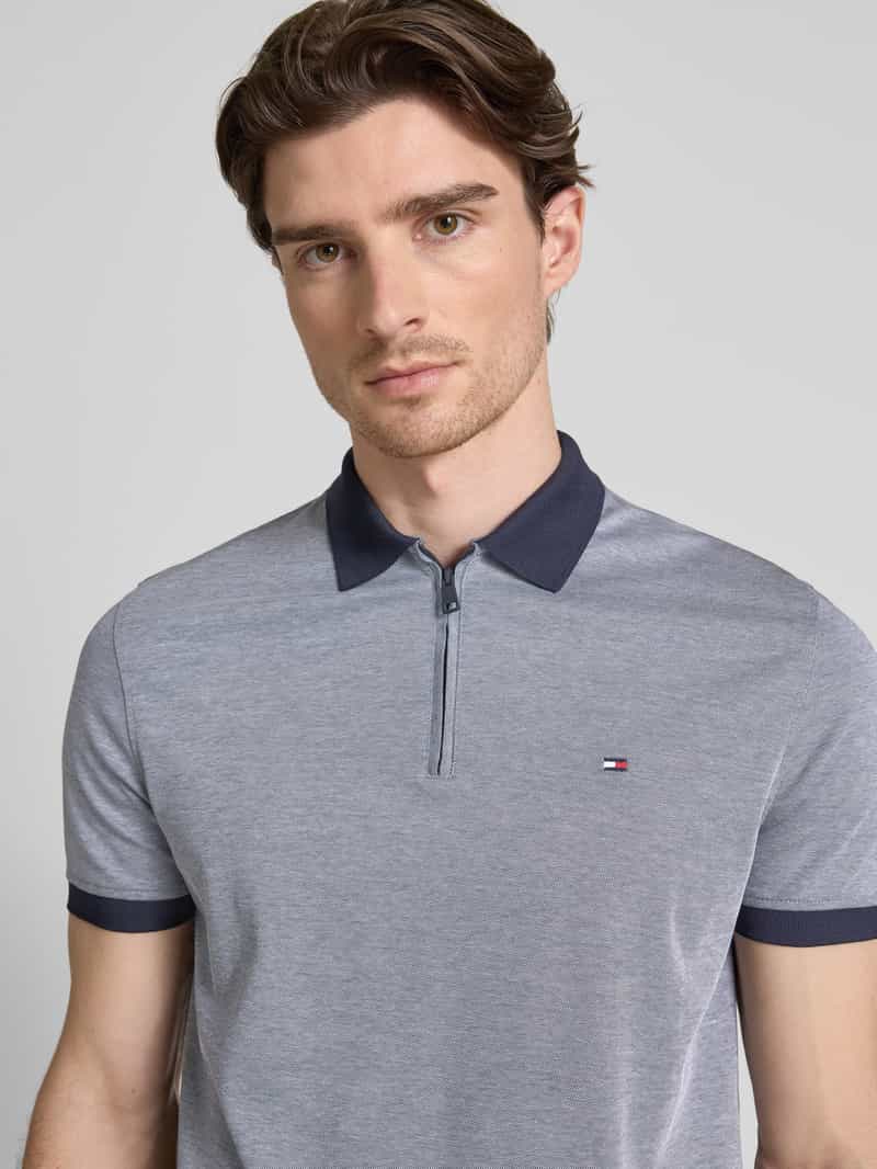 Tommy Hilfiger Regular fit poloshirt van katoenmix