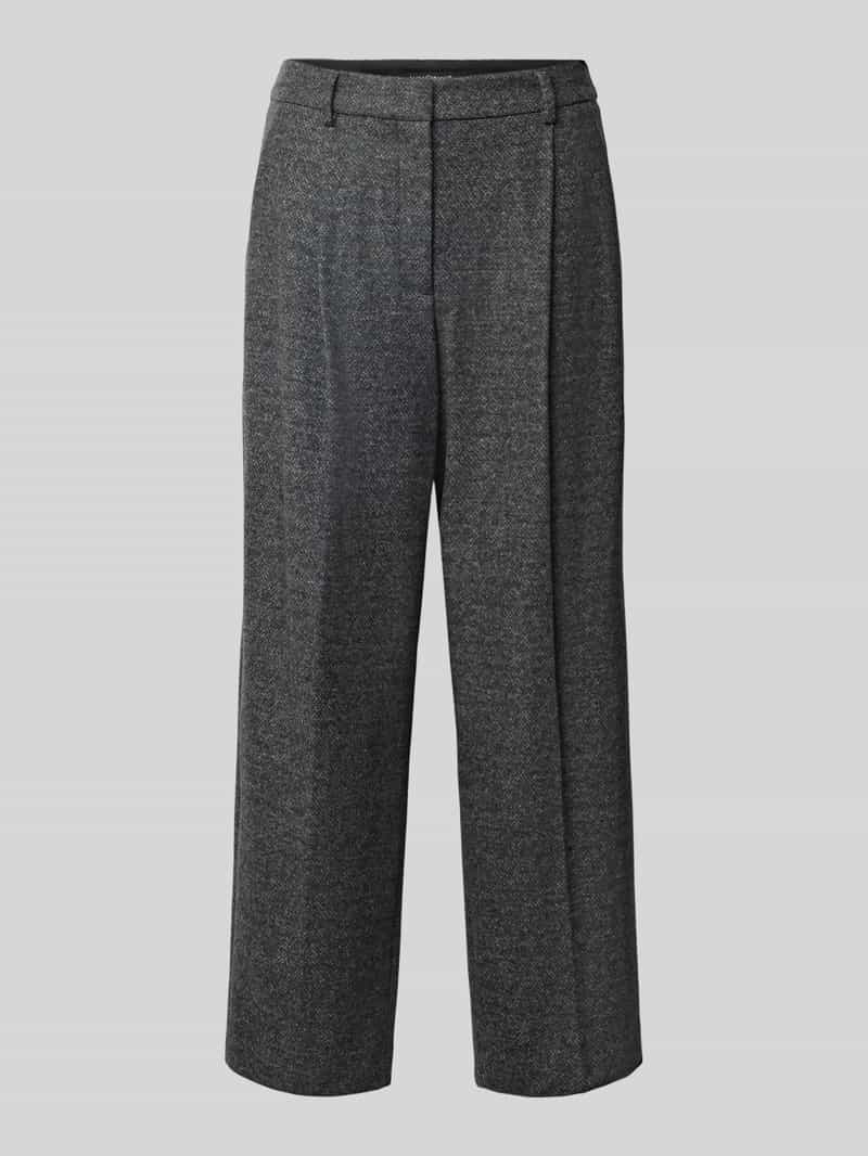 LUISA CERANO straight fit broek met wol en viscosemix