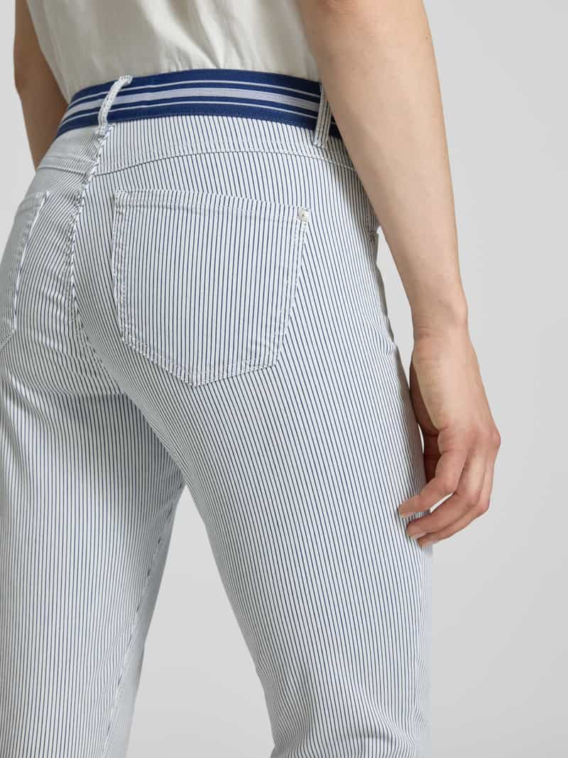 Angels Slim fit capribroek met elastische band model 'Ana'