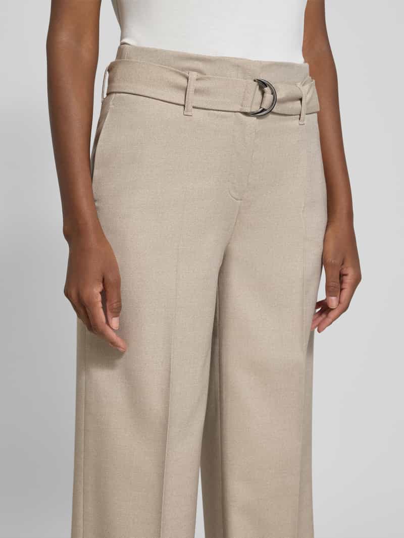 MORE & MORE Stoffen broek met bandplooien